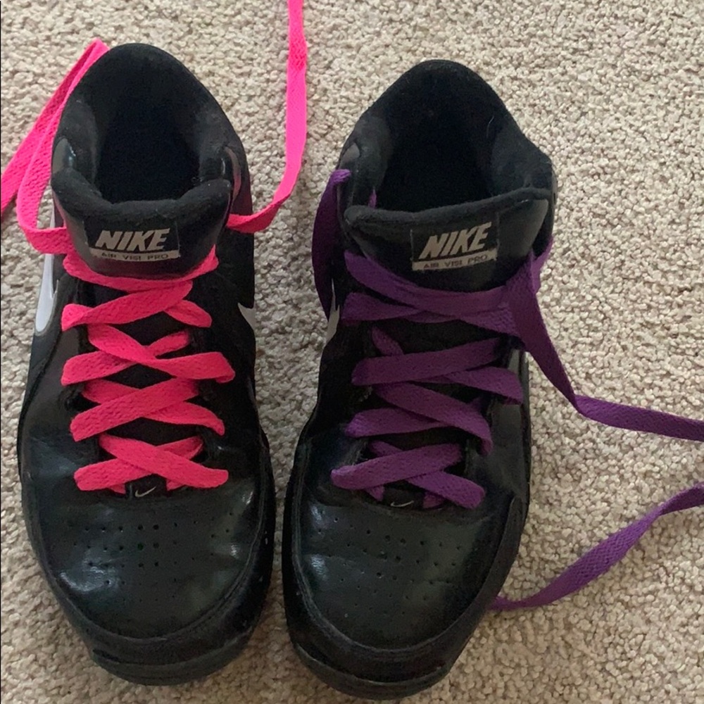 Black nike air visi pro high tops